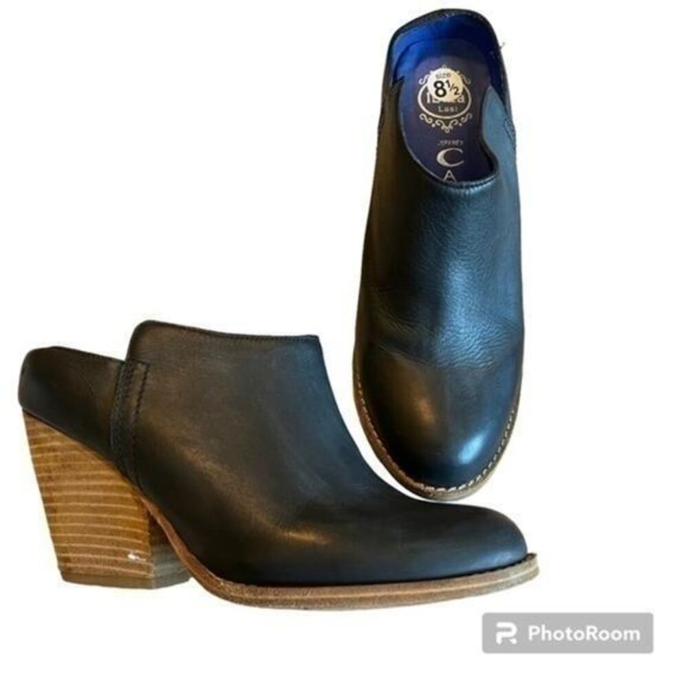 Jeffery Campbell Ibiza Last blue leather mule heels shoes